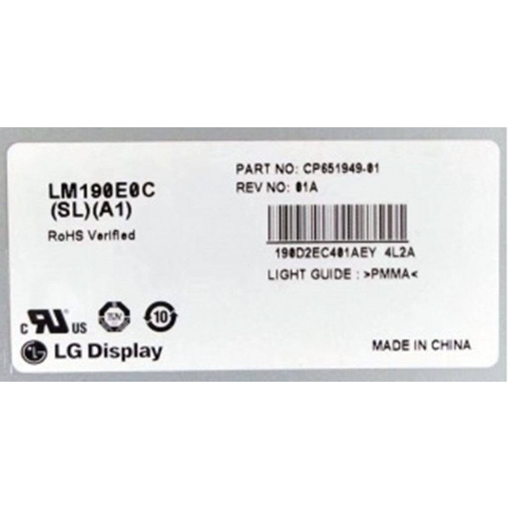 เดิม 63 ซม. LM190E0C-SLA1 LM190E0A-SLD5 LM190E09-TLC1 M190A1-L0A