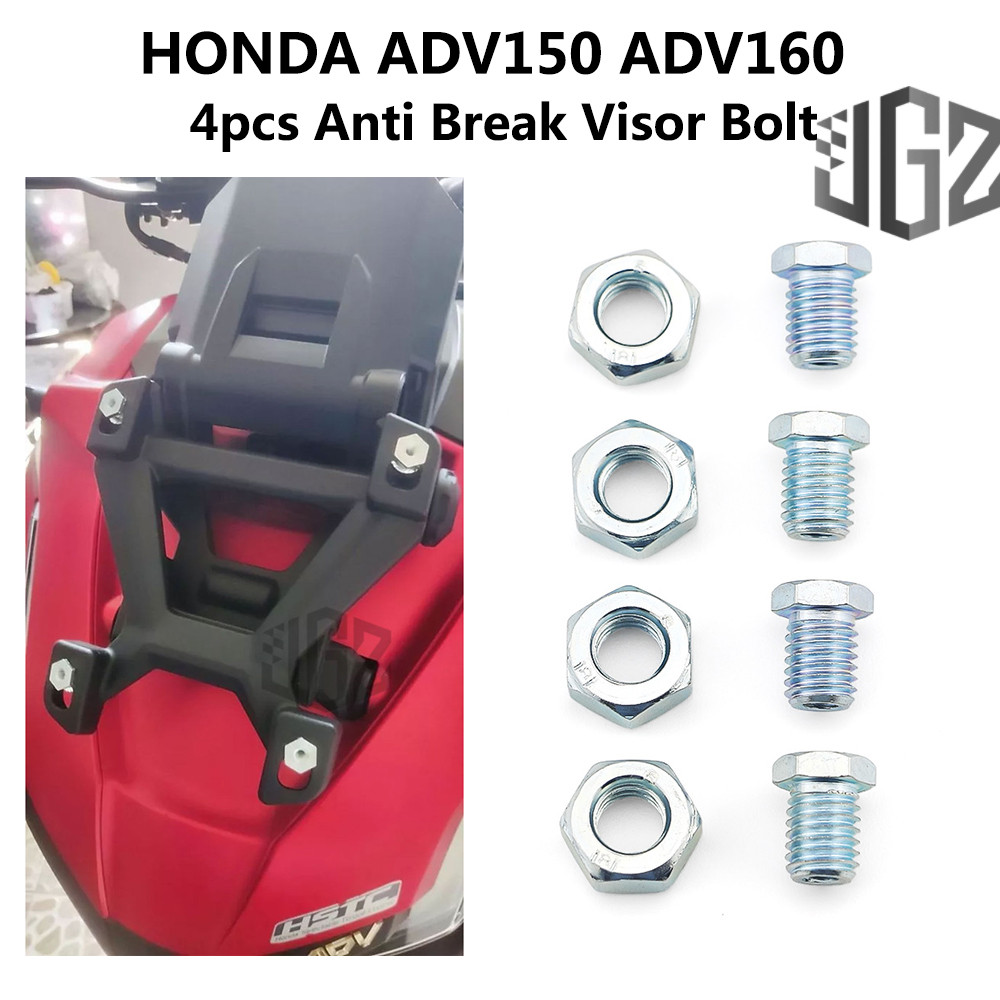 สําหรับ Honda ADV150 ADV160 Anti Break Visor Bolt 4pcs รถจักรยานยนต์กระจก Nut