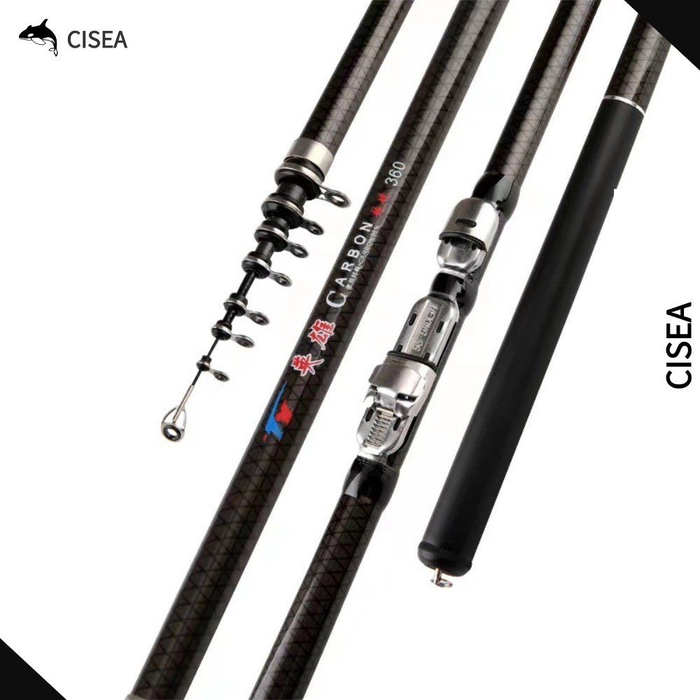 CISEA F360 เบ็ดตกปลา คันชิงหลิว รอกหยดน้ํา คันเบ็ด คัน ul คันเบส คันสไลด์ ตกปลา