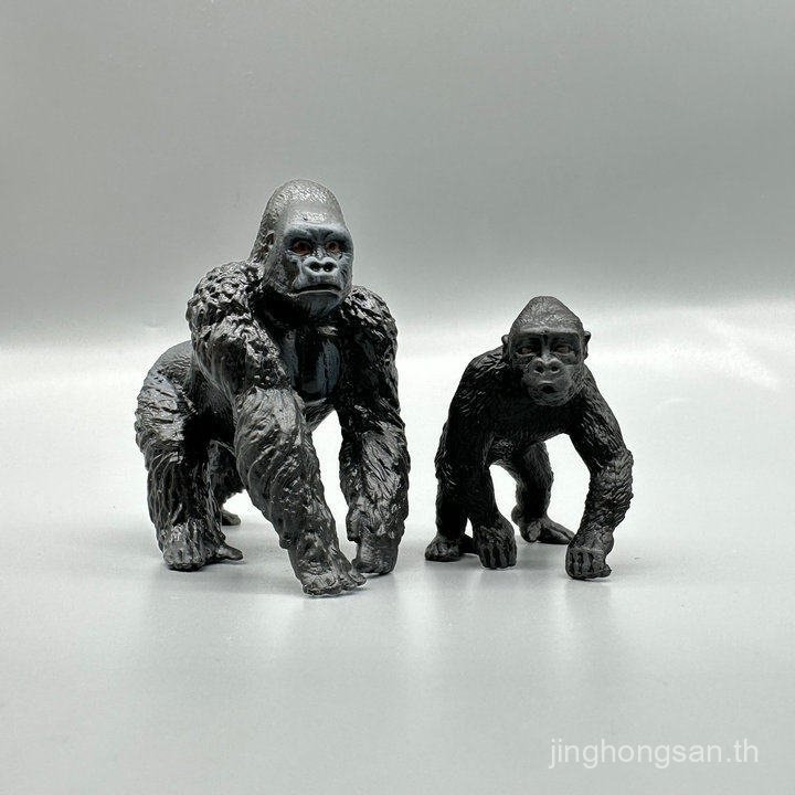 ของเล่นโมเดลสัตว์จําลอง King Kong Baboon Monkey Silver Back Gorilla Monkey Jewelry! ENP4