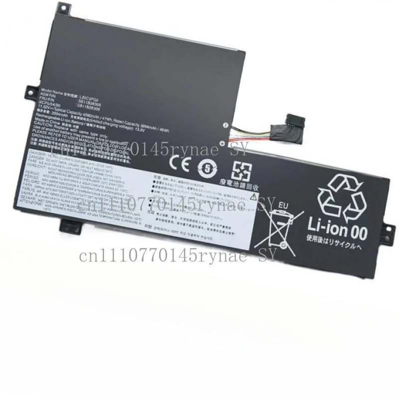 L20C3PG0 แบตเตอรี่แล็ปท็อปสําหรับ Lenovo ThinkPad 100E 300E 500E Chromebook L20D3PG0 L20M3PG0 L20M3P
