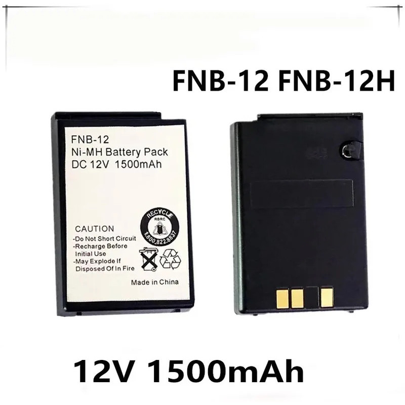 FNB-12 FNB-12H 12V 1500mAh แบตเตอรี่สําหรับ Yaesu FT-23 FT-23R FT-33 FT-728 FT-73 FT-411 FTH-2010 FT