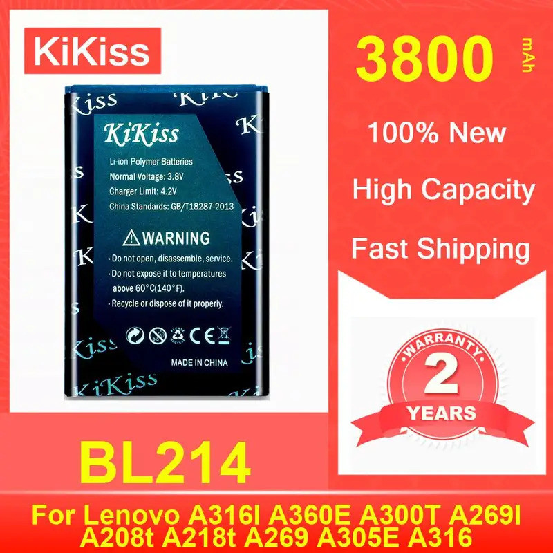 Rechargeble แบตเตอรี่โทรศัพท์มือถือ BL214 สําหรับ Lenovo A316I A360E A300T A269I A208t A218t A269 A3