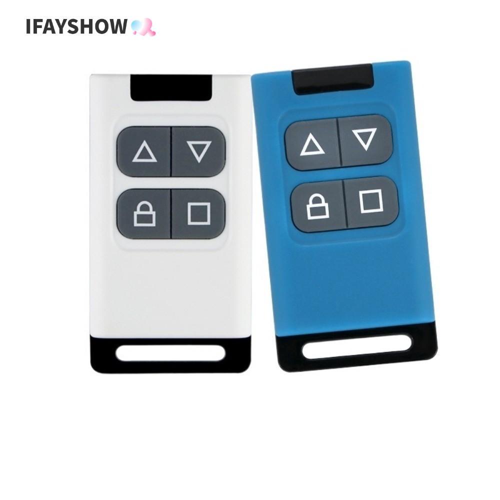 IFAYSHOW เปิดประตู,ไร้สายสี่ปุ่มคัดลอกรีโมทคอนโทรล,พลาสติกสากล 433MHz คัดลอกสัญญาณรีโมทคอนโทรลประตูโรงรถหดประตู
