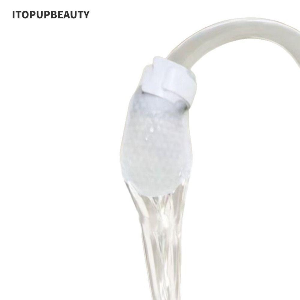 ITOPUPBEAUTY 10/50 ชิ้นก๊อกน้ํากรองผ้าฝ้าย, Anti-splash หนาก๊อกน้ํากรอง, T-strap Universal Tap Water Filter กระเป๋า
