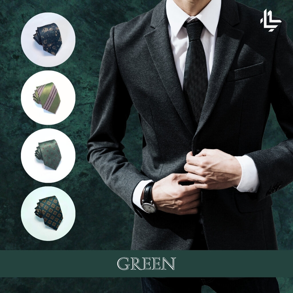 LM Necktie Green Tone เนคไทโทนเขียว