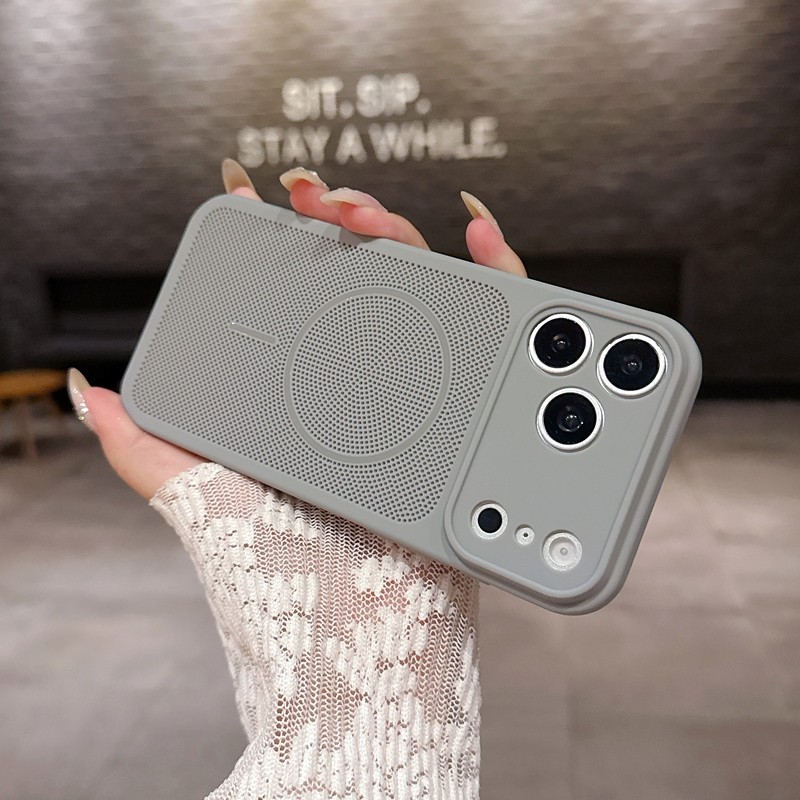 เคสโทรศัพท์ระบายความร้อน ใช้ได้กับ iPhone 17 PRO MAX, 14Pro, 15plus, 16, 13, 12, 11 กันกระแทก