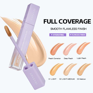 คอนซีลเลอร์ Retouch Brightening สีพีช ปกปิดใต้ตาคล้ำ รอยสิว จุดด่างดำ เนียนสนิท ติดทนนาน ไม่หมองระหว่างวัน