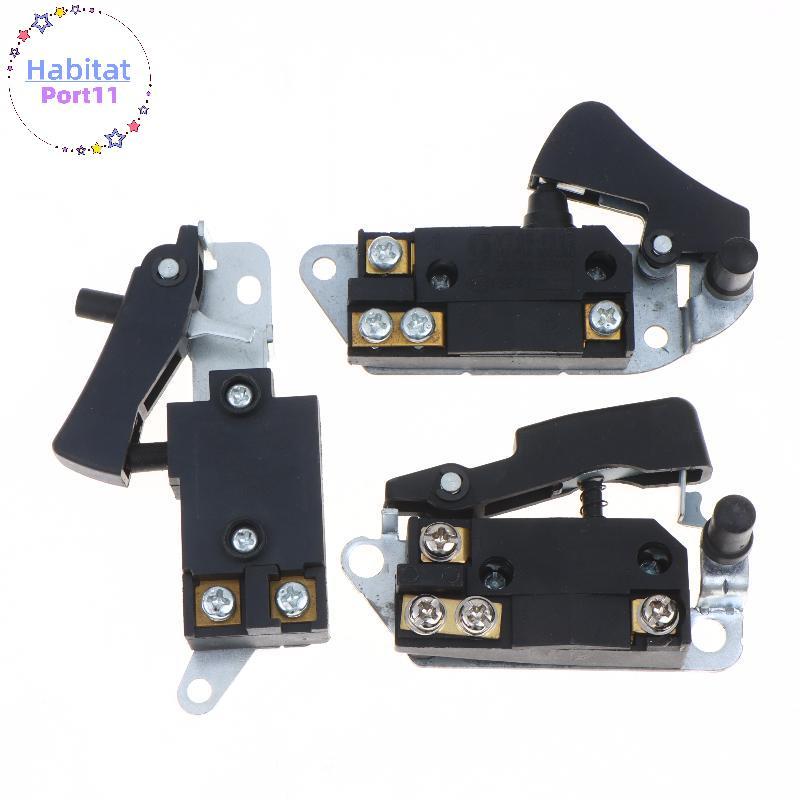 HabitatPort เครื่องมือไฟฟ้าสวิตช์ทริกเกอร์ทนทานทนต่อแรงกระแทกโลหะติดตั้งง่ายสําหรับเครื่องบดมุมตัดเครื่องมือการประชุมเชิงปฏิบัติการมืออาชีพใช้ th