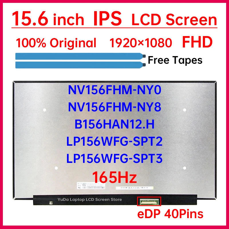 หน้าจอ LCD ขนาด 15.6 นิ้ว 165Hz NV156FHM-NY8 NY0 B156HAN12.H LP156WFG-SPT2 สําหรับ Lenovo Legion S7-