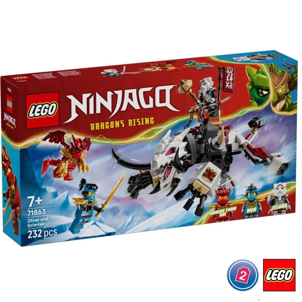 เลโก้ LEGO Ninjago 71863 Zilvar and Grimtak the Dragon Beast