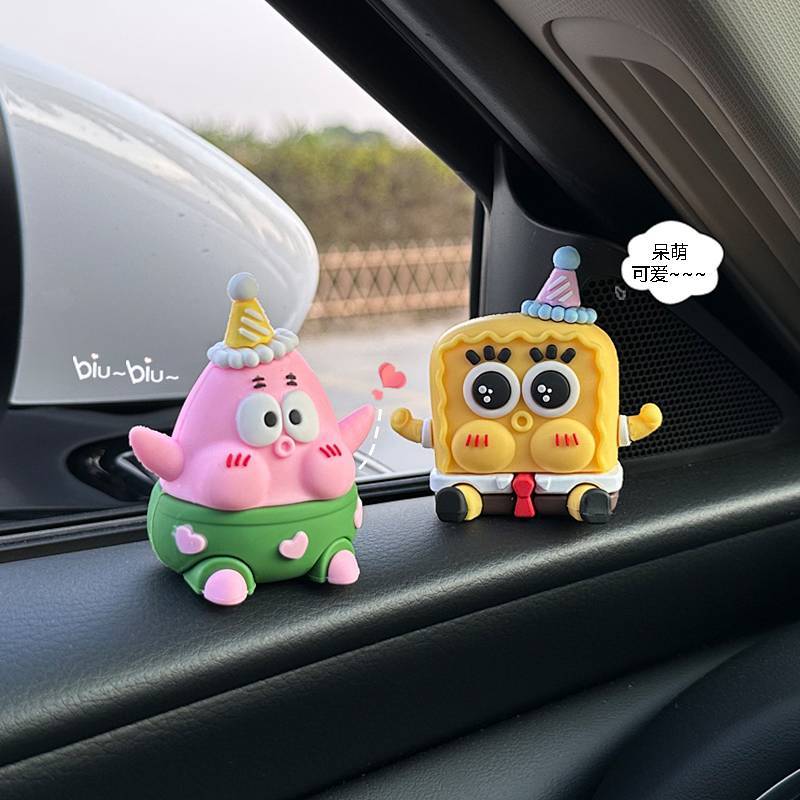 Car Decoration Cute Sponge Baby Decoration Car Dashboard Car Interior Design Accessories Ornament KV