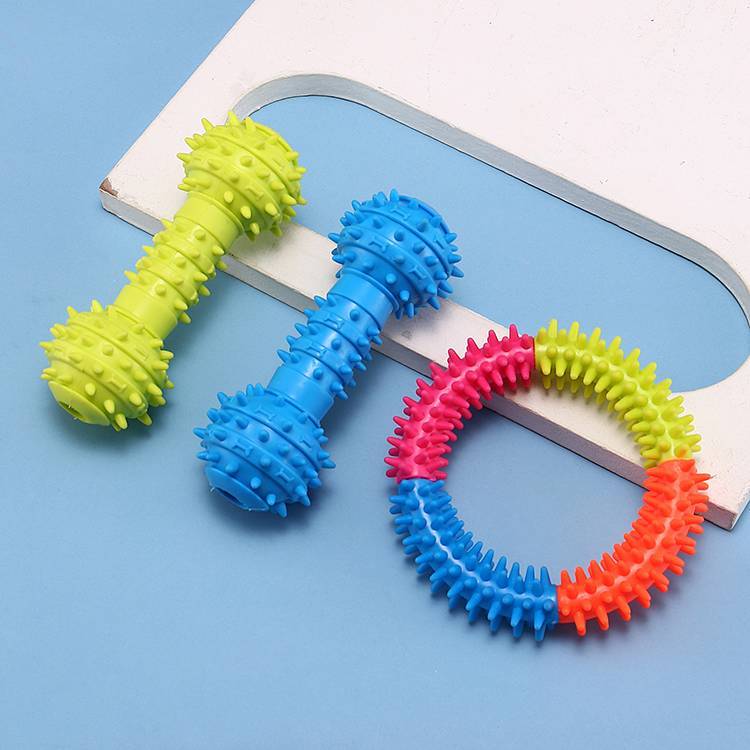 Dog Toy Bite-Resistant Teeth Cleaning Pet Molar Toy Educational Self-Hi Relieving Stuffy Sound L9mE