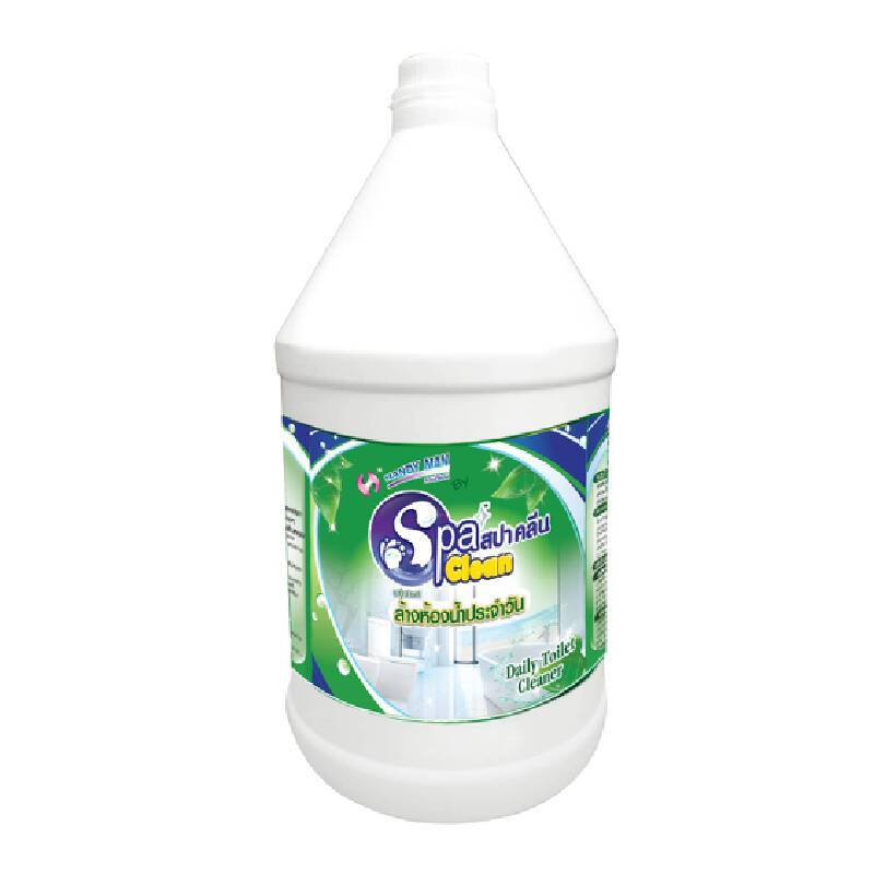 SPACLEAN น้ำยาทำความสะอาดห้องน้ำ สีเขียว ขนาด 3,800 มล.