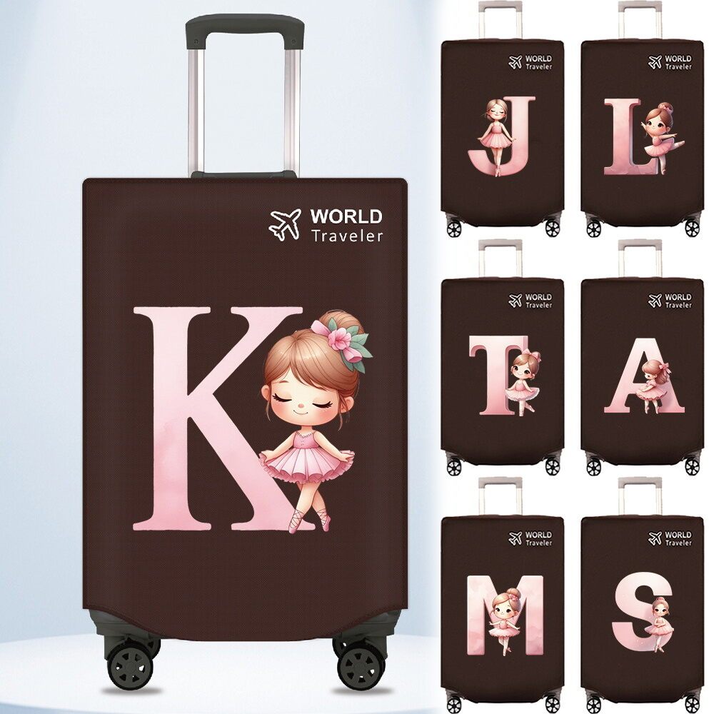 Brown Suitcase Cover 20-30Inch Suitcase Protector Dust-proof  Luggage Cover Non-woven Luggage Cover