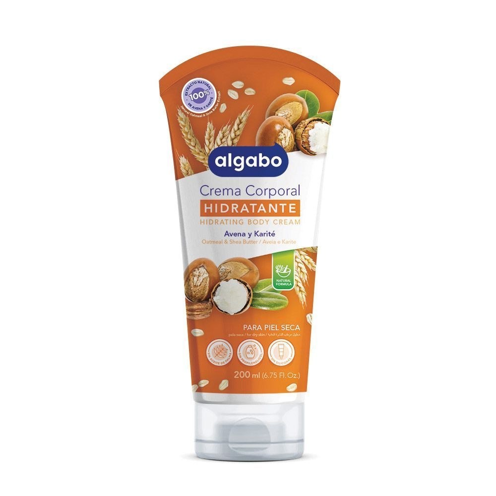 บรรจุภัณฑ์ดั้งเดิมของอาร์เจนตินานําเข้า Algabo Body Lotion Nut Oatmeal Moisturizing Gentle Organic 2