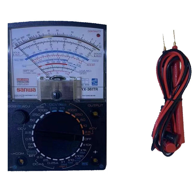 SANWA YX-361TR YX361TR มัลติมิเตอร์แบบอนาล็อก, Pointer Multi-function / Multi-Range Multimeter On-Of