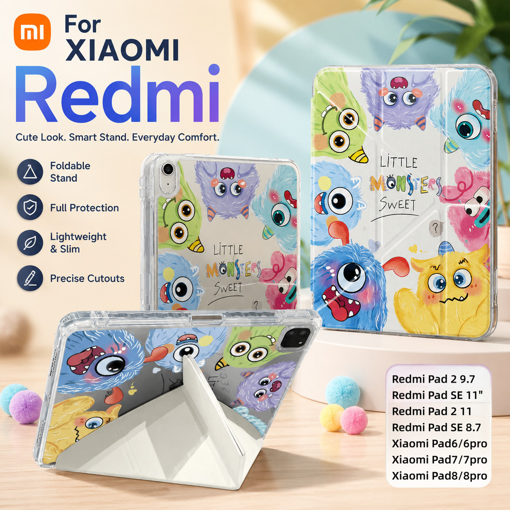 เคสแท็บเล็ต redmi Pad 2 9.7 / 11 นิ้ว / Pad SE 8.7 Xiaomi Pad 6/7pro 7/8proYพับcase เคสแท็บเล็ตนักเรียน