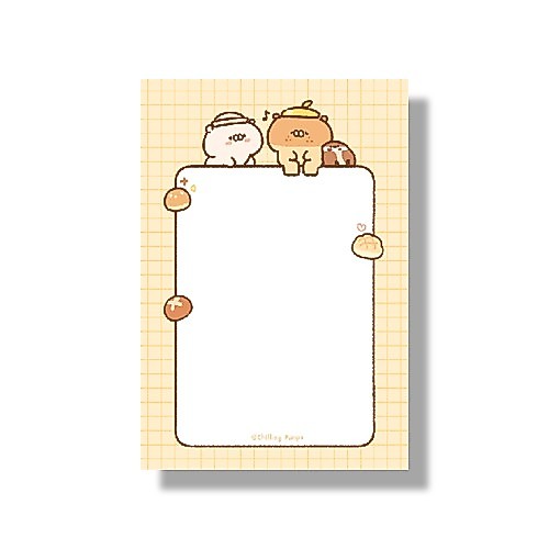 CHILLING PUNPA ปังปา กระดาษโน๊ต memo 10.5x7.5 cm