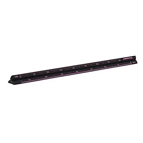 Penco Drafting Scale Black / ไม้สเกล ขนาดมินิ สีดำ แบรนด์ Penco จากประเทศญี่ปุ่น (HFK037-BK)