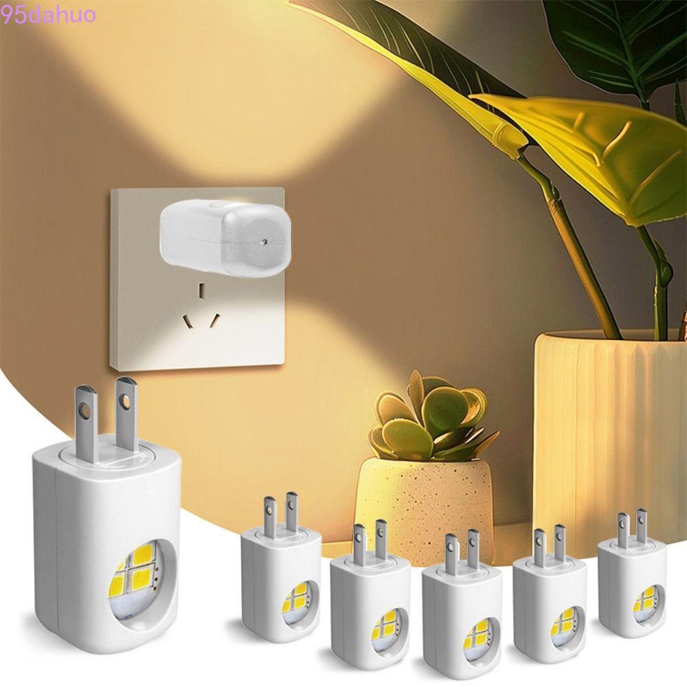 DAHUO Wall Night Lamp, Auto Sensor Dusk To Dawn LED Light Plug, Plug In Lamp Wall Mount LED Technology Plug In Design LED Room Lamp Bathroom Lighting