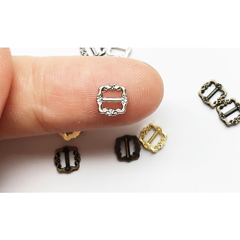 ห่วงเอี๊ยม 3-6mm หัวเข็มขัดจิ๋ว ชุดตุ๊กตา