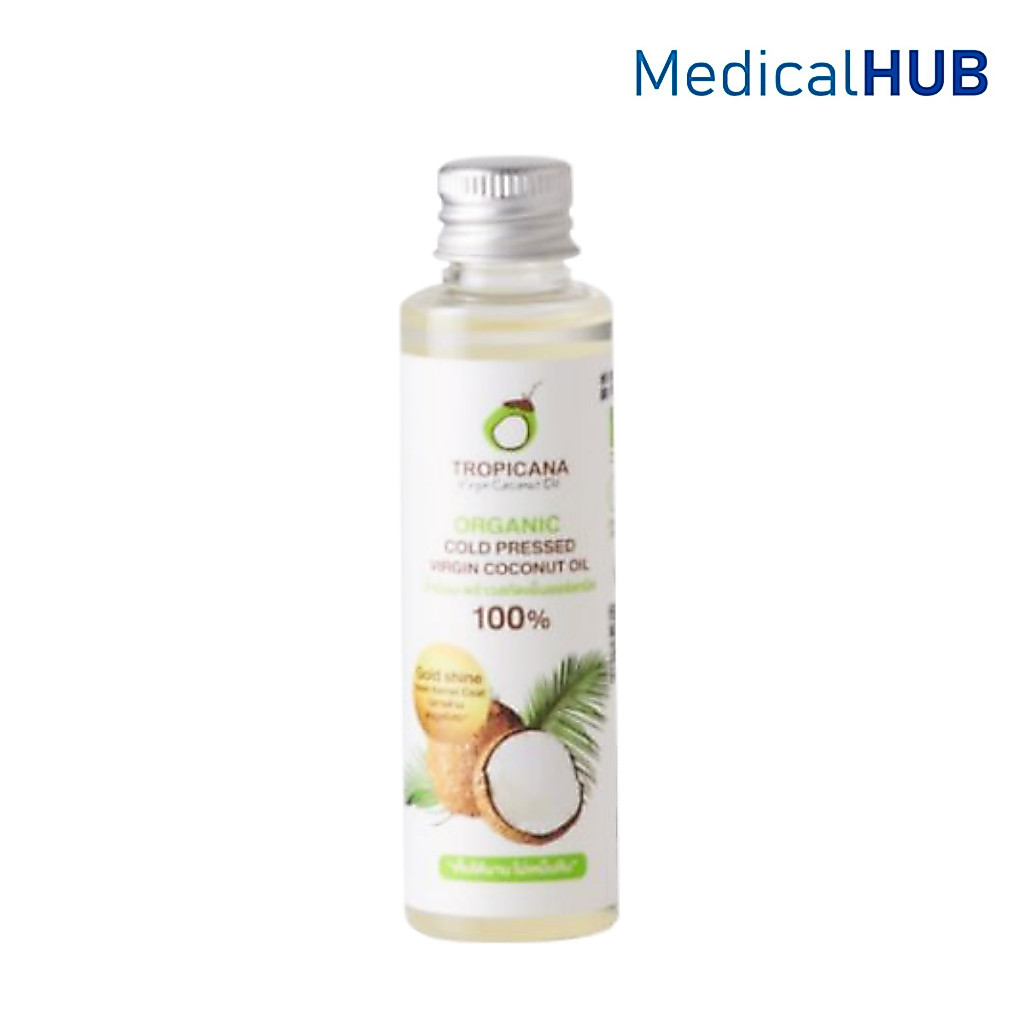 Tropicana Organic Cold Pressed Virgin Coconut Oil 250ml ทรอปิคานา น้ำมันมะพร้าวสกัดเย็นออร์แกนิค.