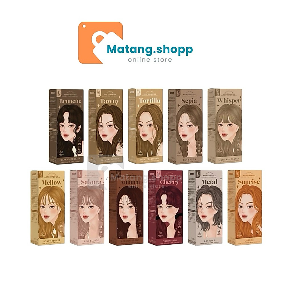 [พร้อมส่ง] ยาย้อมผม KOTA ยาย้อมผมออร์แกนิค KOTA Color Cream เม็ดสีชัด สีติดง่าย กลิ่นหอม
