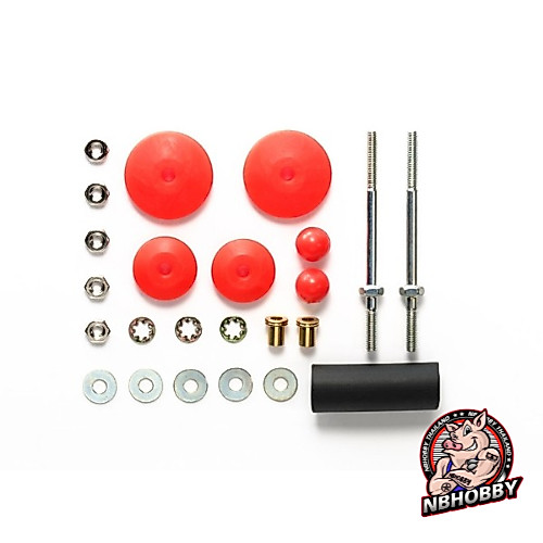 Tamiya Item 95401 – Large Dia. Stabilizer Head Set (11 mm, 15mm) (Red)