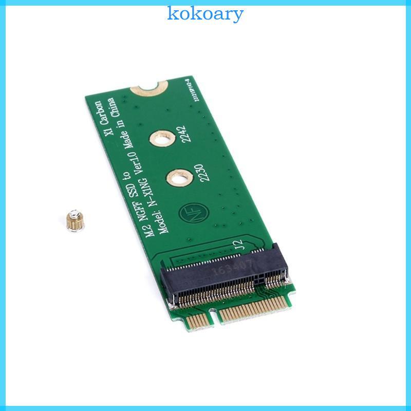 KOK NGFF M 2 SSD ถึง 6 + 20Pin SSD Converter Risers การ์ดอะแดปเตอร์สําหรับ X1 คาร์บอน SSD คอมพิวเตอร
