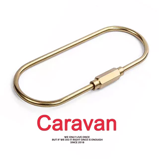Caravan Crew Keychain 9cm brass material พวงกุญแจ วัสดุทองเหลือง