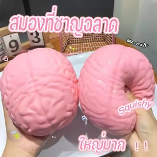 COD สกุชชี่รูปสมอง Squishy สมองที่ชาญฉลาด สกุชชี่ช้าเด้งขนาดใหญ่ สกุชชี่นุ่มคลายความวิตกกังวล คลายเครียด ของเล่นบีบอัด