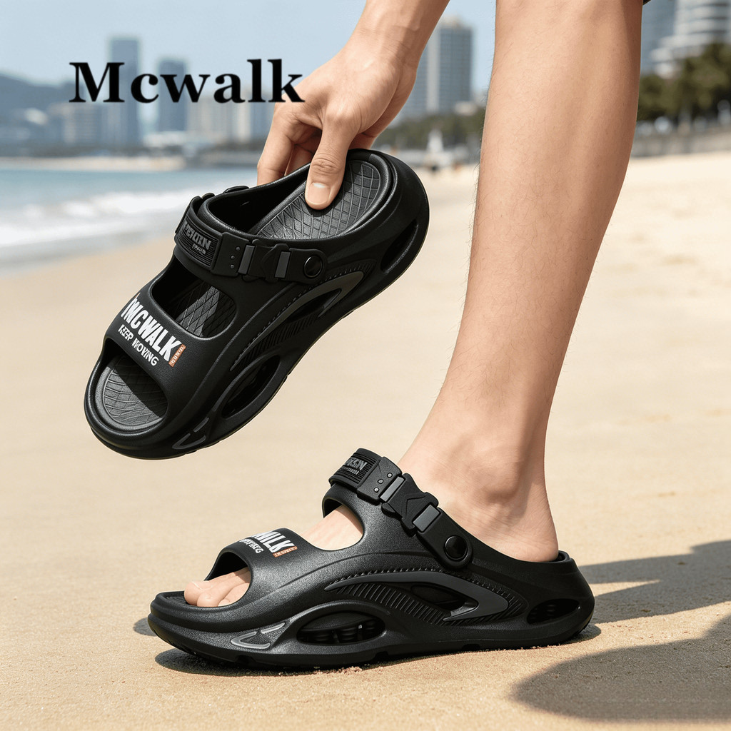 MCWALK รองเท้าแตะ EVA รองรับอุ้งเท้า ยูนิเซ็กซ์ ทนใช้งานนาน กันแบคทีเรีย กันลื่น ใส่คอมมิวท์ได้