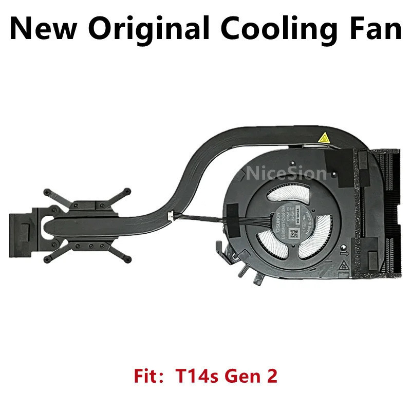 ใหม่เดิมสําหรับแล็ปท็อป Lenovo ThinkPad T14s Gen2 CPU พัดลมระบายความร้อนฮีทซิงค์หม้อน้ํา Cooler FRU 