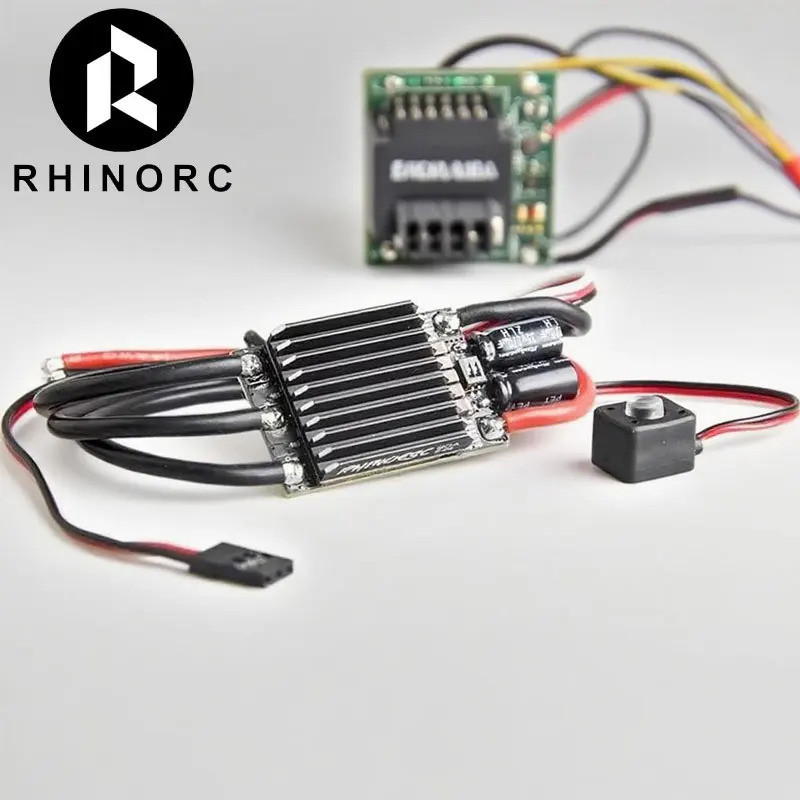 RHINO AM32 40A 80A Brushless ESC โปรแกรมควบคุมความเร็วอิเล็กทรอนิกส์กันน้ําสําหรับ 1/10 RC Crawler ร