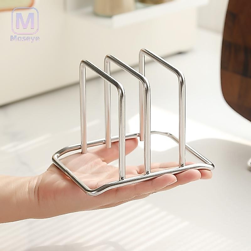 Tianyuanfff เขียงผู้ถือสแตนเลสเขียง Rack Kitchen Organizer สําหรับเขียงห้องครัวองค์กร Rack Well