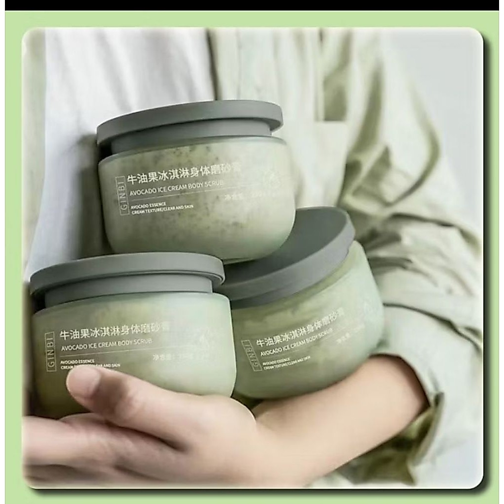 สครับผิวกายอาโวคาโด 250g ผิวนุ่มกระจ่างใส กลิ่นหอมติดผิว