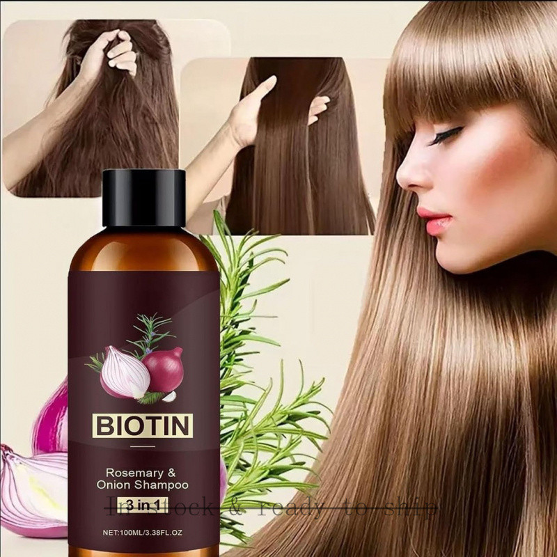 แชมพูพร้อมหัวหอม Biotin และ Rosemary, Onion แชมพู Moisturizing Hair Care สารสกัดจากหัวหอมและไบโอตินเ