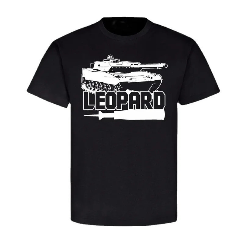 [มีสินค้าพร้อมส่ง] เสื้อยืดลายเสือดาว Panzer Leo2A6 Panzer Troop PzBtl Company KPZ Combat Panzer เสื