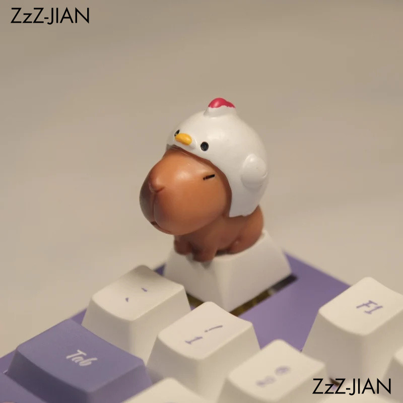 1 ชิ้นน่ารัก Capybara Keycaps โปรไฟล์ ABS Custom คีย์บอร์ด Keycap ชุด DIY โต๊ะตกแต่งของขวัญ