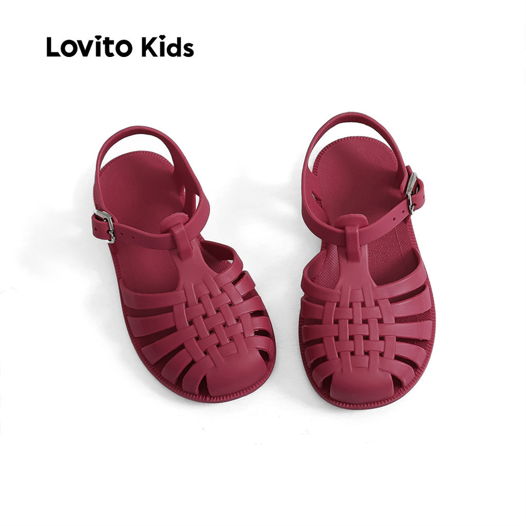 Lovito Kids แคชชวล รองเท sandal กันน้ำแบบสำหรับเด็กหญิง LFA97087