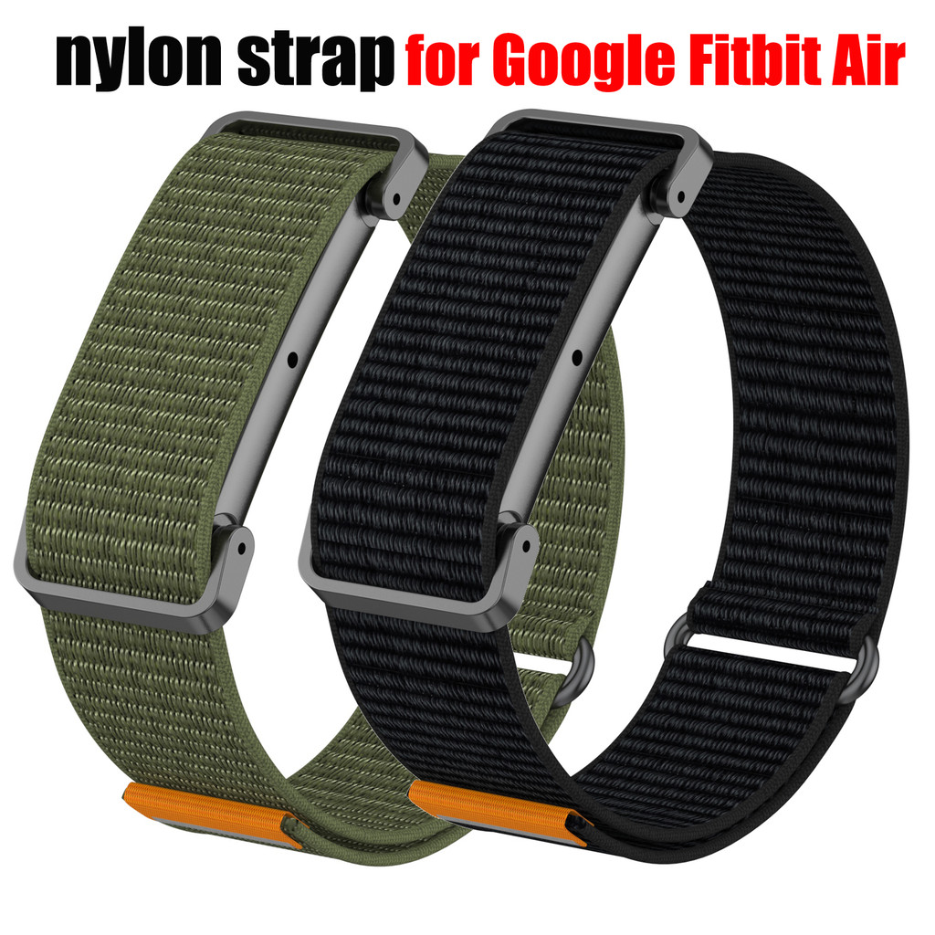 สายไนลอนสําหรับ Google Fitbit Air Soft Breathable สายรัดข้อมือเปลี่ยนสายกีฬาสําหรับ Fitbit Air Screenless กิจกรรม Tracker
