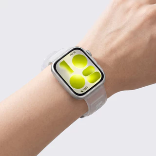สายรัดกีฬาซิลิโคน for Huawei Fit 5/5 Pro/4/4 Pro/3 สายยางเปลี่ยนปรับได้โปร่งใส สายรัดสีเจลลี่กันน้ำ