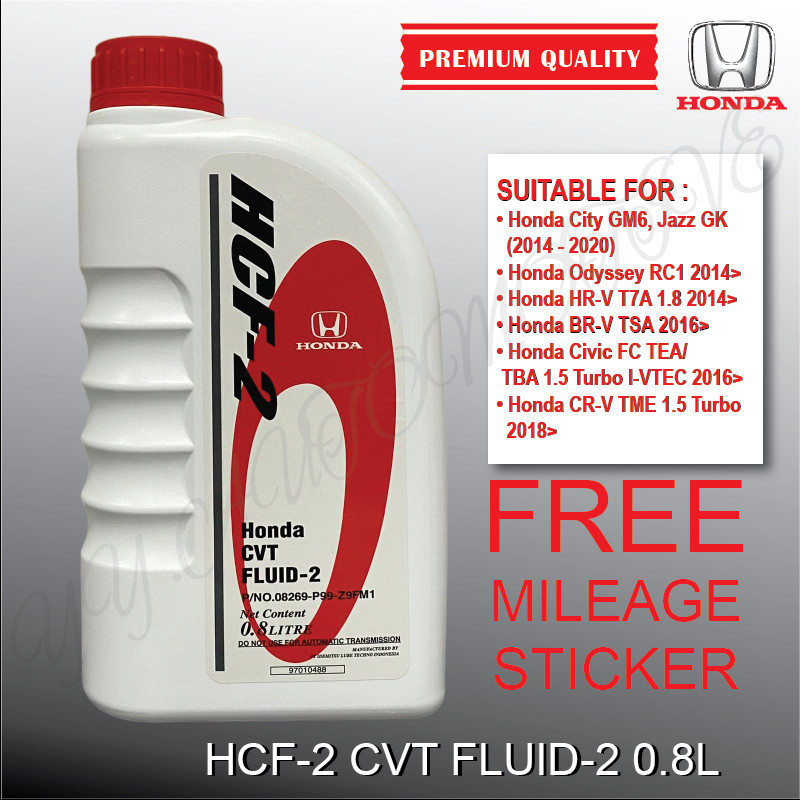 HONDA ใหม่ CVT HCF2 น้ํามันอัตโนมัติ 0.8L CITY JAZZ CIVIC HRV BRV CRV FC GM6 GK5 T9A GEAR CVT ATF HC