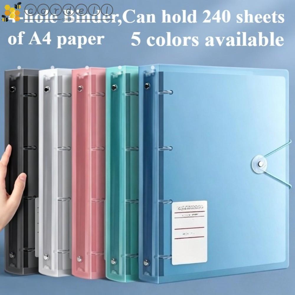 CORDELL เอกสารกระเป๋าเก็บ,หลวม 7-in-1 Zip File Bag, Archive Booklet กันน้ําแบบพกพา A4/A5/B5 แฟ้ม Bin