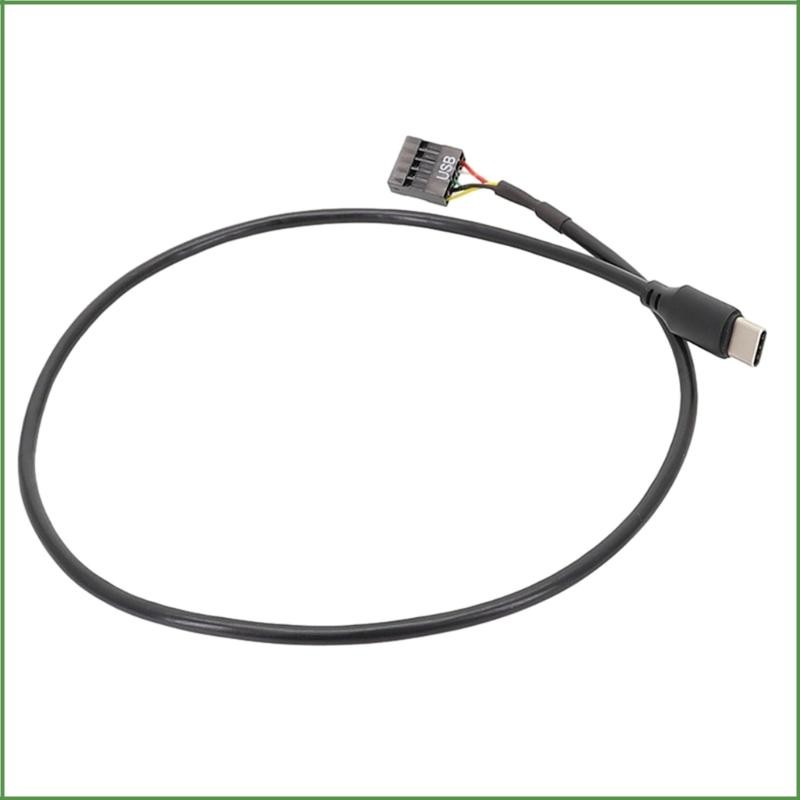 BON เมนบอร์ด USB 9pin to Type C Cable Shielded สาย USB สําหรับกราฟิกการ์ด
