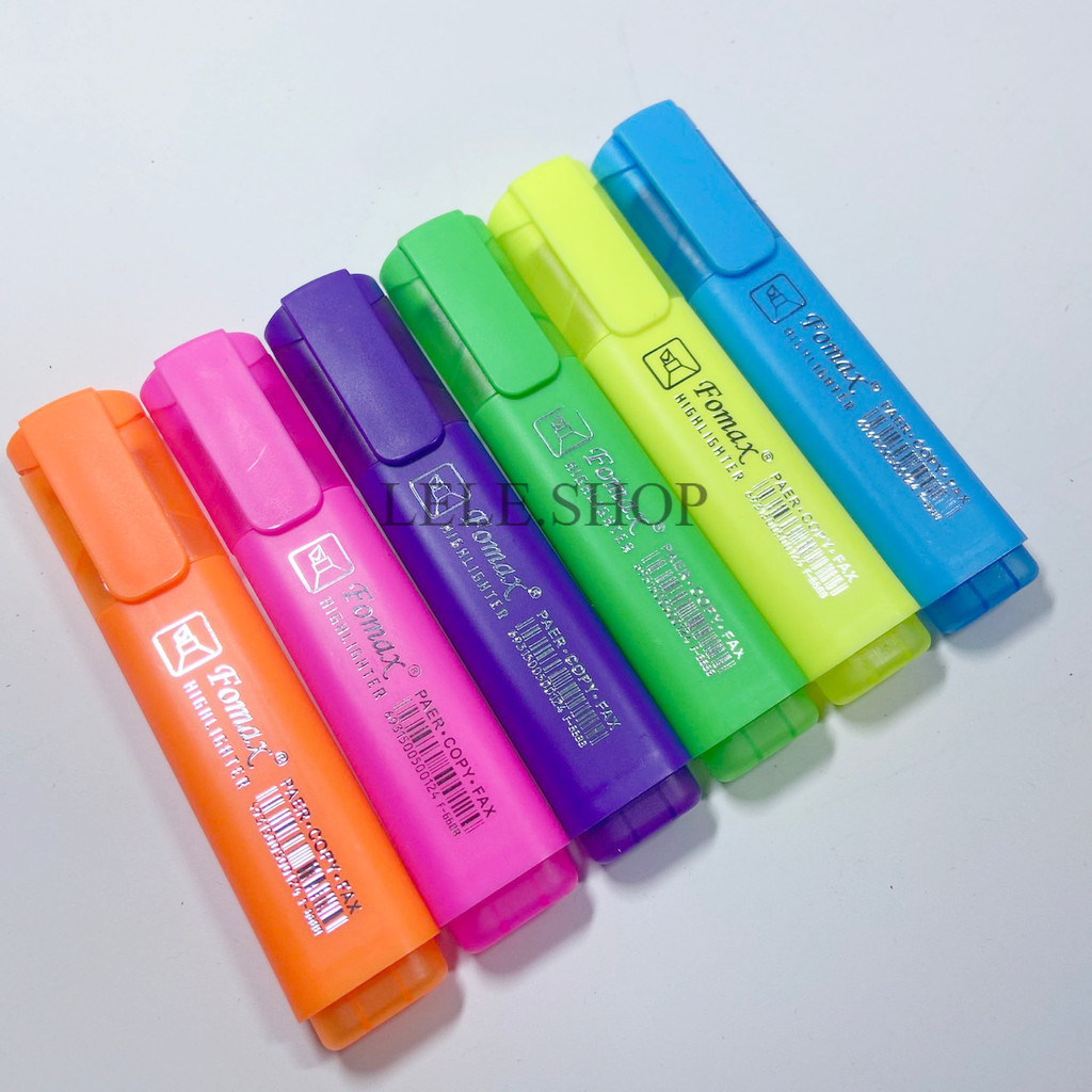 ปากกาไฮไลท์ ปากกาเน้นข้อความ สีสวยคมชัด สีพาสเทล แห้งเร็ว ไฮไลท์ มีให้เลือก 6สี อุปกรณ์เครื่องเขียน สินค้าพร้อมส่งที่ไทย