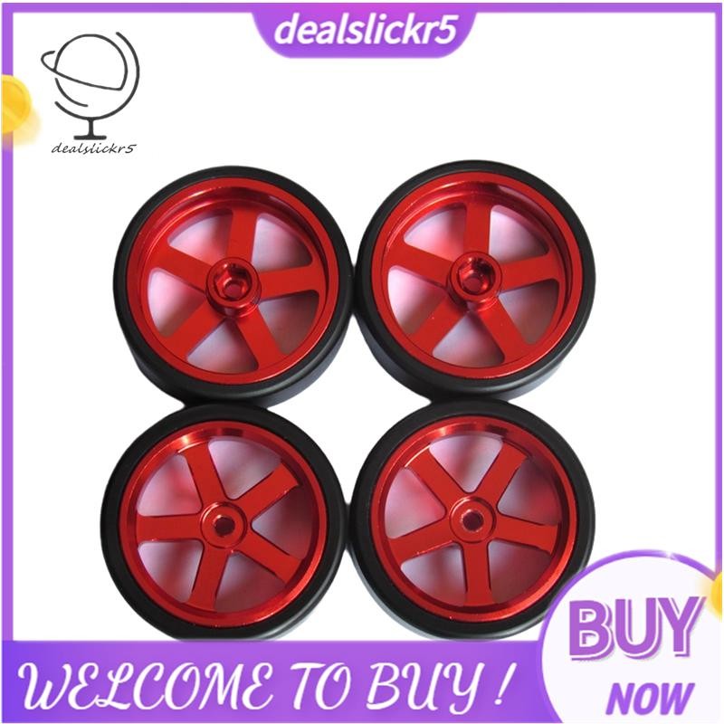 ล้อรถ RC ล้อยางสําหรับ LDRC AE86 สําหรับ LDRC AE86 สีดํา+แดง