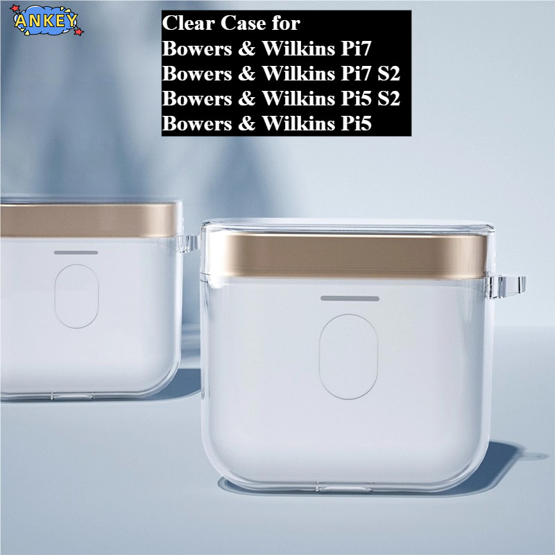 for Bowers & Wilkins Pi7 S2 Pi5 Case Protective Transparent Clear TPU Covers B&W Bluetooth Earphone Shell Portable