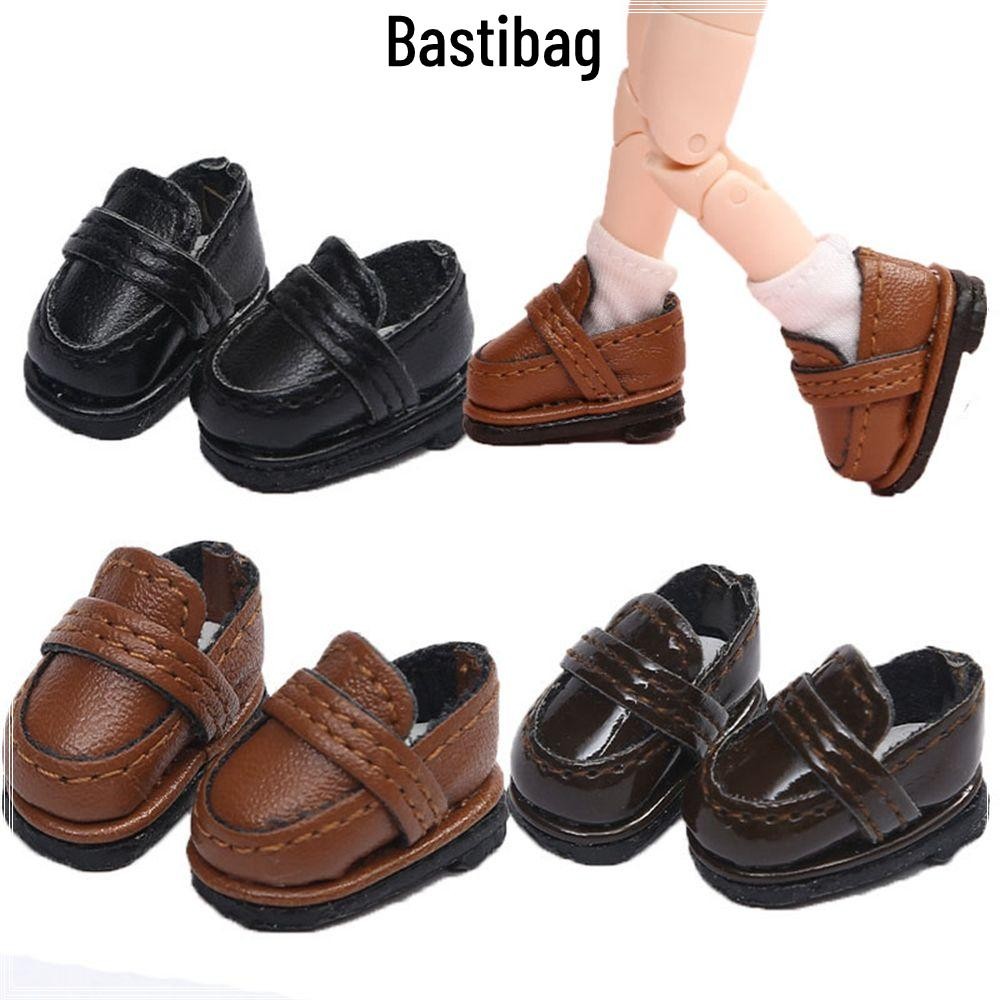 BASTIBAG Cowhide ตุ๊กตารองเท้าสําหรับ obitsu11GSCbody9OB11 สําหรับ 1/11 OB11 ตุ๊กตาน่ารักรองเท้า